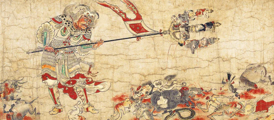[Sendan Kendatsuba (Exterminación del Mal)](https://commons.wikimedia.org/w/index.php?curid=27947660) - Museo Nacional de Tokyo, Emuseum, imagen de dominio público